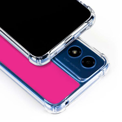 Magenta Moto G 5G (2024) Clear Case
